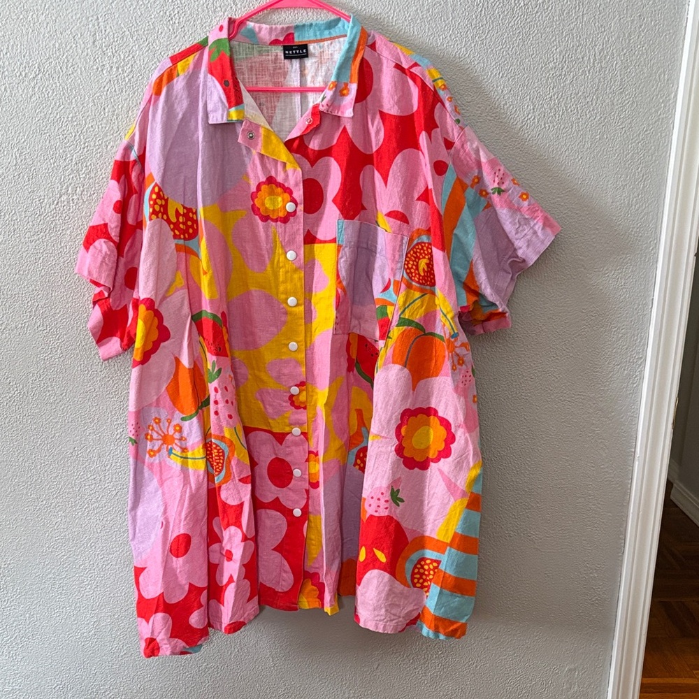 Tutti Frutti Nettle Studios Swing Dress, Size OS+